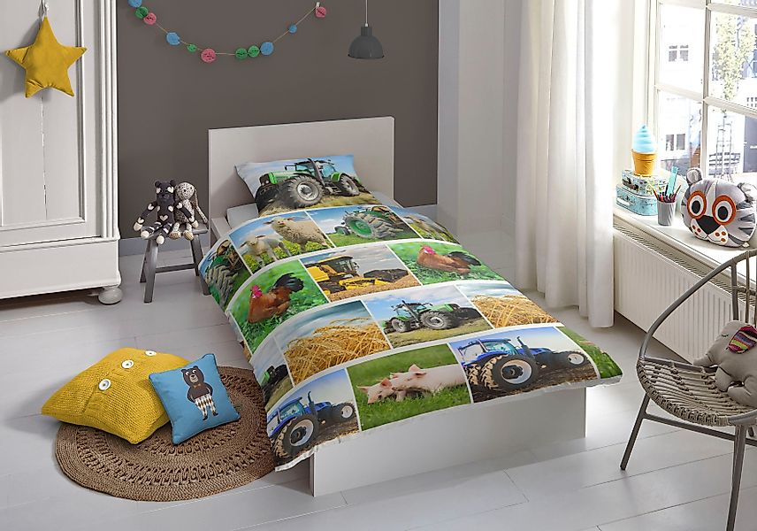 good morning Kinderbettwäsche Agri, Renforcé, 2 günstig online kaufen