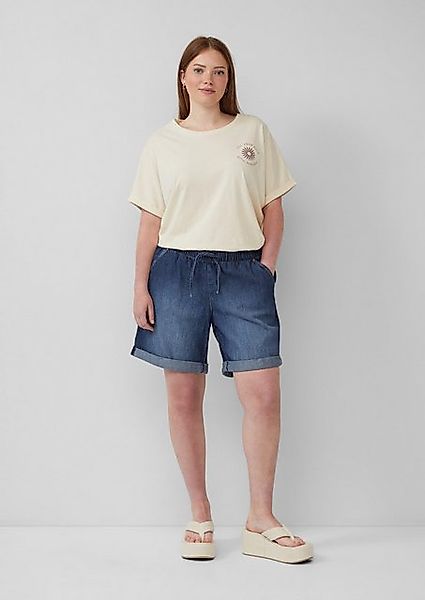 QS Bequeme Jeans Jeans-Shorts / Comfort Fit / Mid Rise / Elastikbund günstig online kaufen
