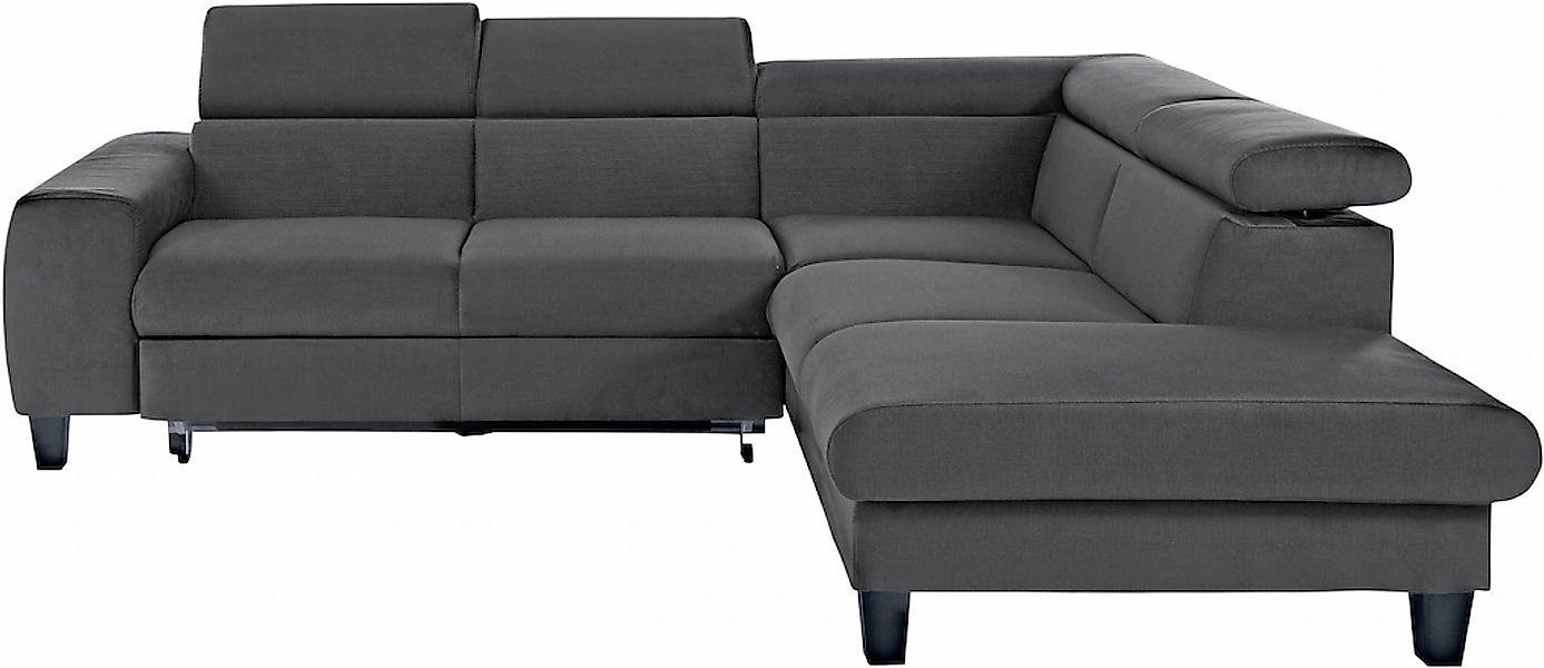 COTTA Ecksofa "Morven L-Form mit Kopfteilverstellung", wahlweise mit Bettfu günstig online kaufen