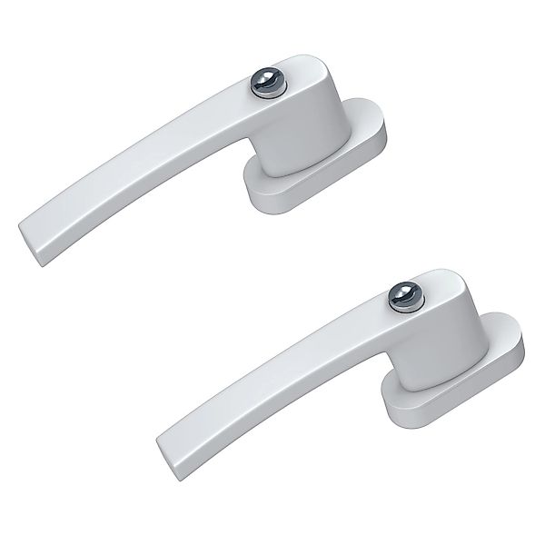 BASI Fenstergriff mit Druckknopfsicherung, 2x Fenstergriff - Weiß, (Spar-Se günstig online kaufen