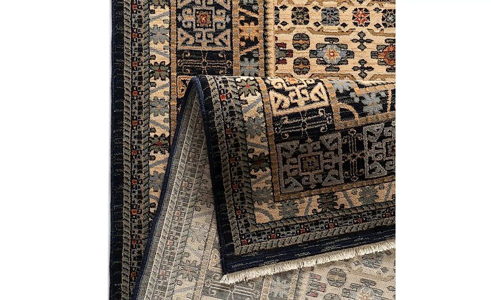 THEKO Wollteppich  Saharna ¦ blau ¦ Wolle ¦ Maße (cm): B: 80 Teppiche > Läu günstig online kaufen