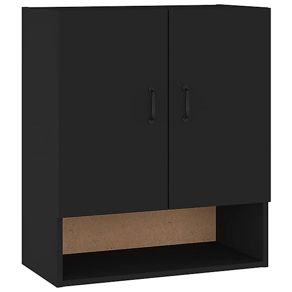 vidaXL Wandschrank Schwarz 60x31x70 cm Holzwerkstoff Modell 2 günstig online kaufen