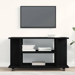 vidaXL TV-Schrank TV-Schrank mit Rollen Schwarz günstig online kaufen