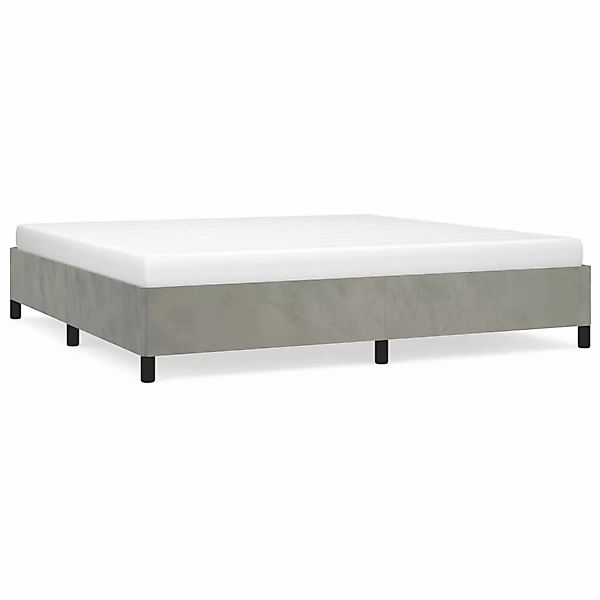vidaXL Bettgestell Hellgrau 200x200 cm Samt Modell 21368964 günstig online kaufen