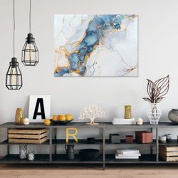 Wallarena Leinwandbild Abstrakt Marmor Grau Leinwand günstig online kaufen