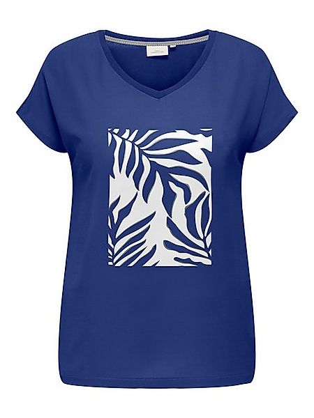 ONLY CARMAKOMA Kurzarmshirt CARVIGGA S/S O-NECK MIX TEE JRS BS günstig online kaufen