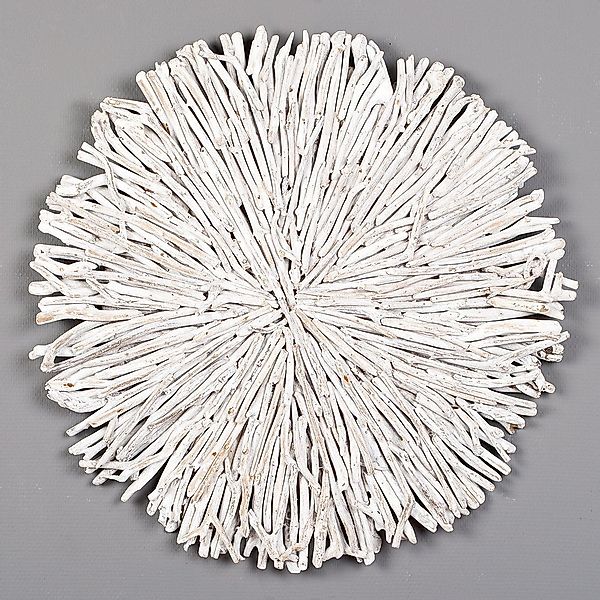 LebensWohnArt Dekoobjekt Wand-Deko-Objekt BULAT White Wash günstig online kaufen