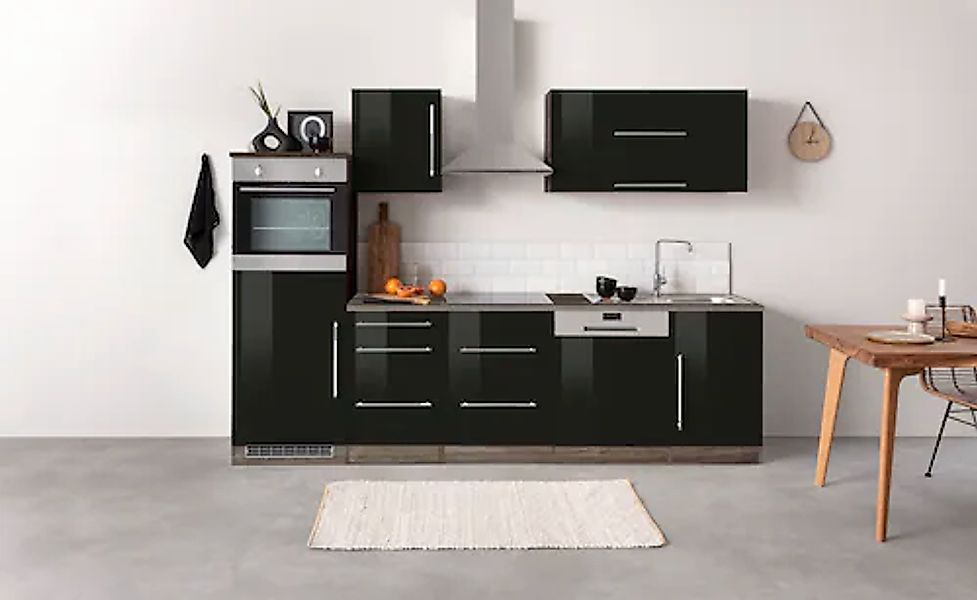 KOCHSTATION Küchenzeile »KS-Samos« Breite 280 cm, wahlweise mit E-Geräten u günstig online kaufen