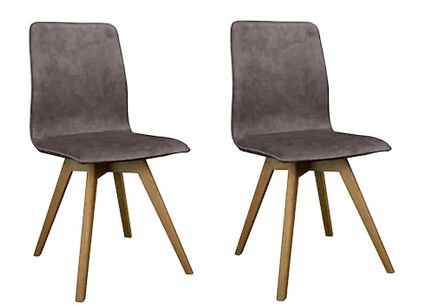 andas Esszimmerstuhl »Rania« (Set) 2 Stk. Samtvelours Massivholzgestell, mi günstig online kaufen