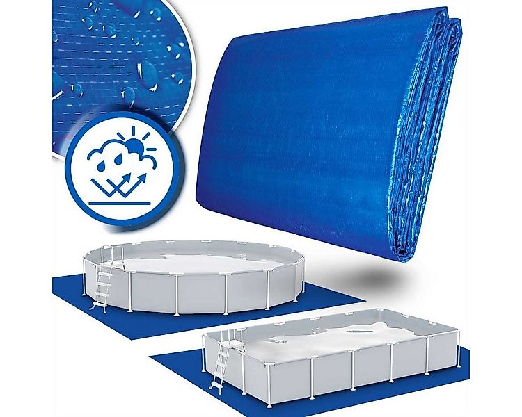 tillvex Bodenschutzplane Pool Bodenplane Poolunterlage UV-Stabil & reißfest günstig online kaufen