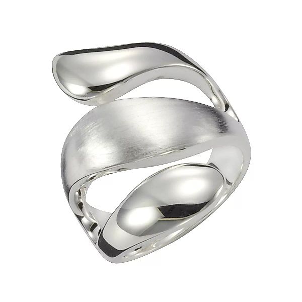 Vivance Fingerring "925 Silber rhodiniert glanz matt" günstig online kaufen
