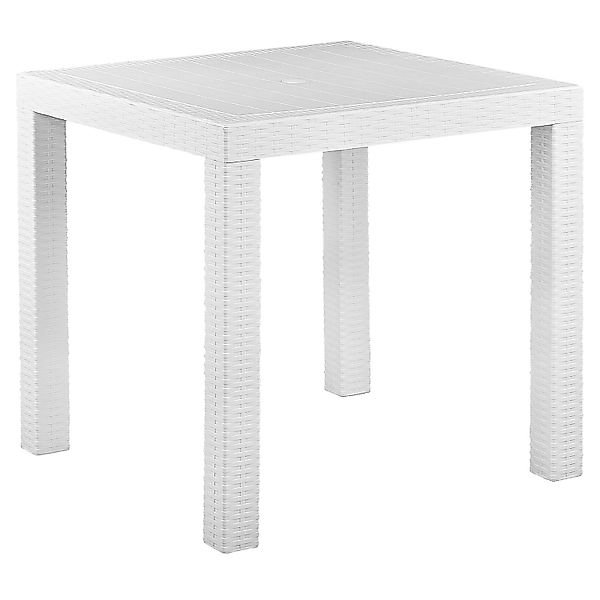 Beliani Gartentisch FOSSANO Weiss 80x80x76 günstig online kaufen