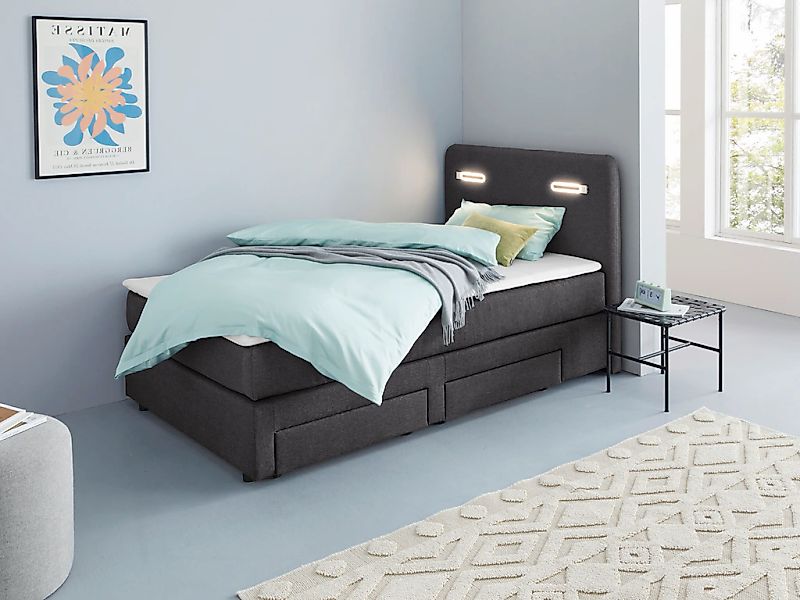 Home affaire "Luan" Schubkästen, LED-Beleuchtung und Topper, in Breite 120 günstig online kaufen