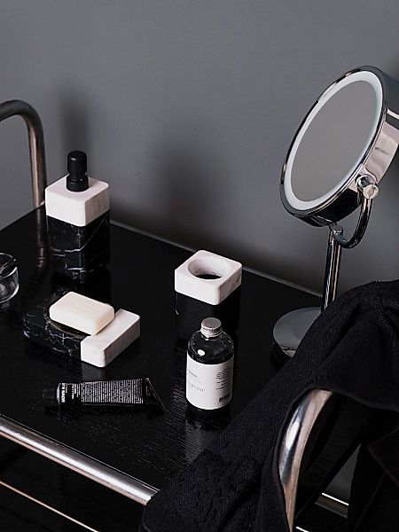 Möve Seifenschale Black & White, Breite: 9,5 cm, Marmor günstig online kaufen