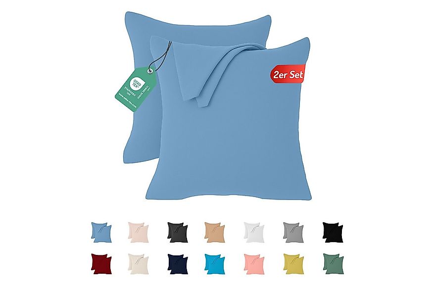 livessa Kissenbezug 2er Set Kissenbezug - Verdeckter Reißverschluss - Kopfk günstig online kaufen