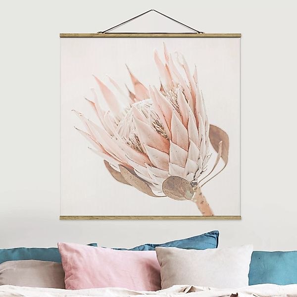 Stoffbild mit Posterleisten Protea Königin der Blüten günstig online kaufen