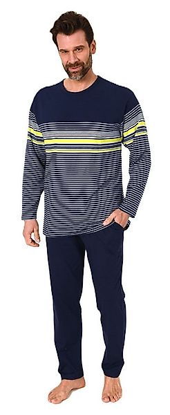 Normann Pyjama Normann Herren Schlafanzug Pyjama lang in eleganter Streifen günstig online kaufen
