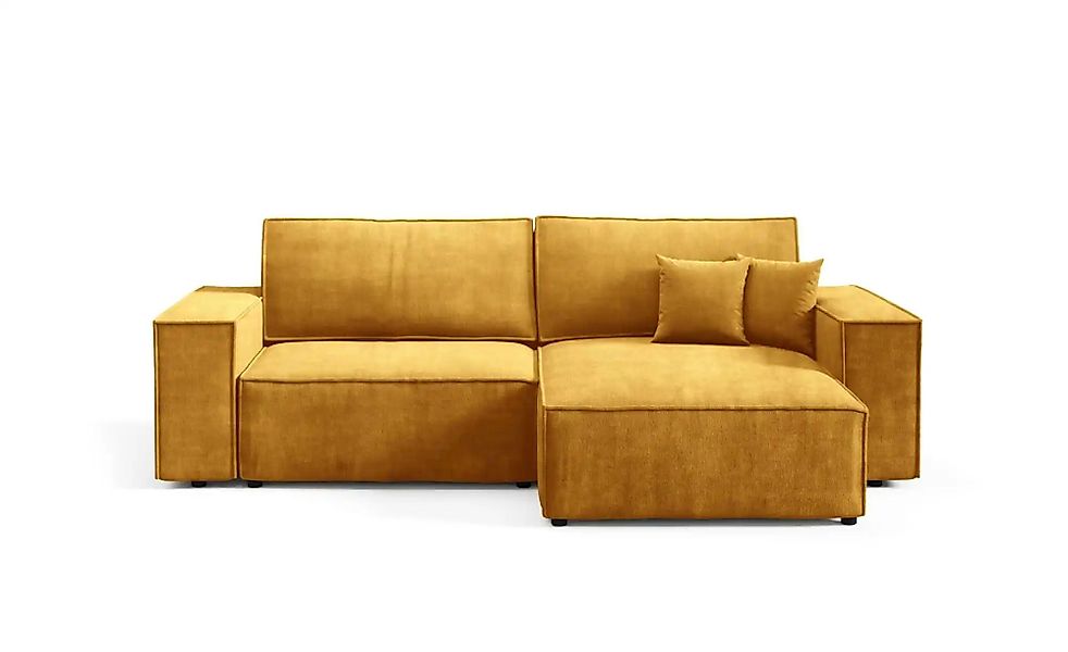 Ecksofa mit Schlaffunktion Mille ¦ gelb ¦ Maße (cm): B: 257 H: 88 Polstermö günstig online kaufen