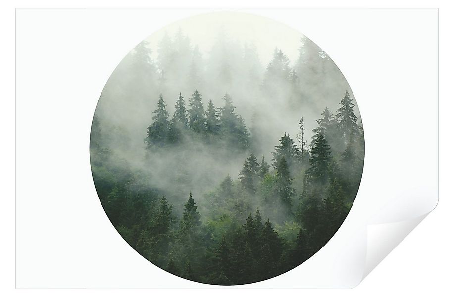 Wallarena Fototapete Rund Selbstklebend Tapete Wandtapete Runde Wandsticker günstig online kaufen