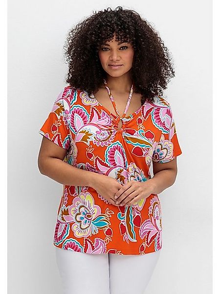 sheego by Joe Browns T-Shirt Große Größen mit Neckholder-Bindeband günstig online kaufen
