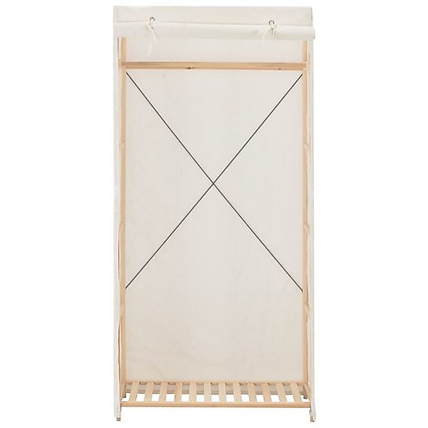 vidaXL Kleiderschrank Kleiderschrank Stoffschrank Weiß 79 x 40 x 170 cm Sto günstig online kaufen