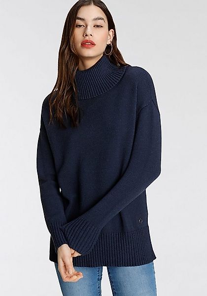 Tamaris Rollkragenpullover in lässiger Form mit seitlichen Schlitzen günstig online kaufen