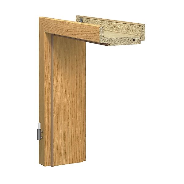 Türzarge GA30 Dekor Holznachbildung Eiche Hell 61 x 198,5 x 27 cm Anschlag günstig online kaufen