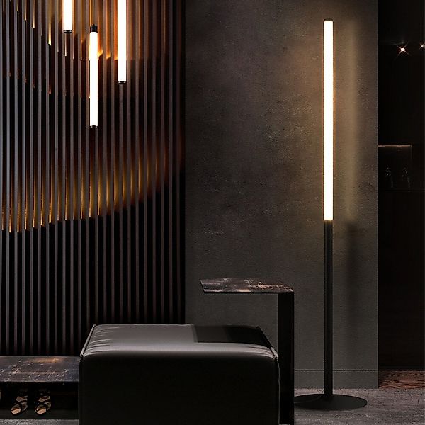 LED Stehleuchte Ray in Schwarz 18W 2100lm günstig online kaufen