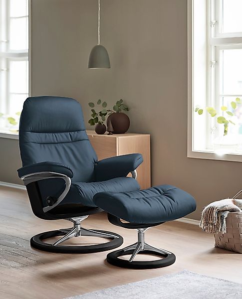 Stressless Relaxsessel "Sunrise" Set, Relaxsessel mit Hocker, mit Signature günstig online kaufen