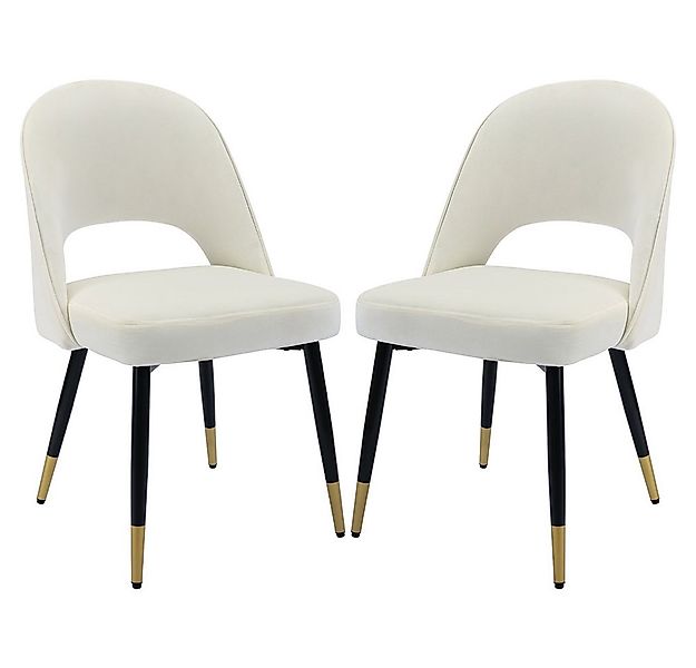 WAHSON OFFICE CHAIRS Esszimmerstuhl Samt 2er Set Seitenstühle Küchenstühle günstig online kaufen