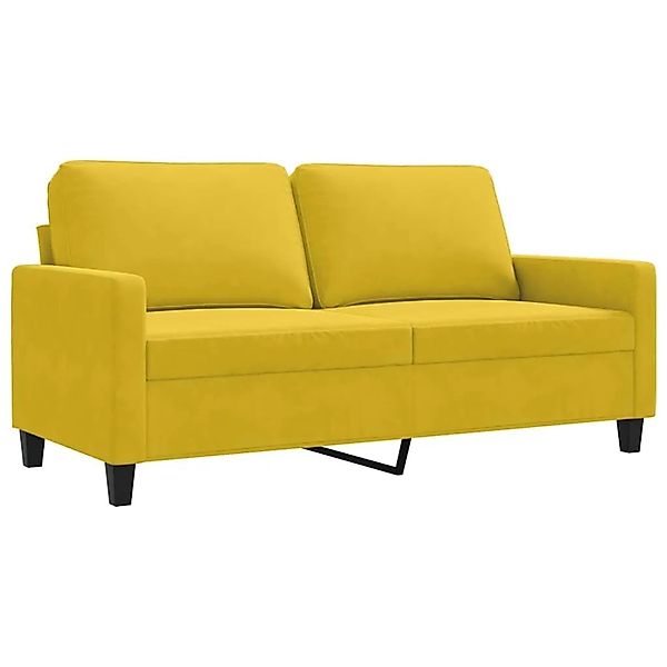 vidaXL 2-Sitzer-Sofa Gelb 140 cm Samt 359205 günstig online kaufen