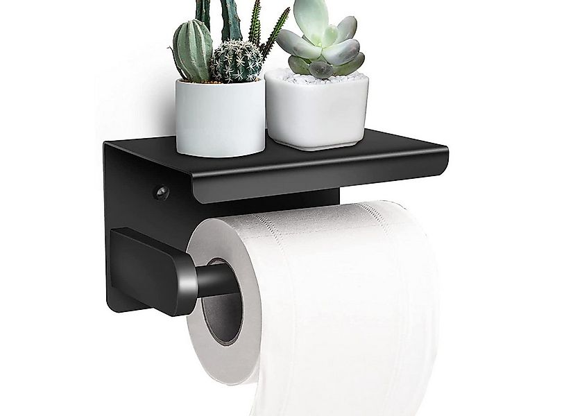 Refined Living Toilettenpapierhalter Ohne Bohren mit Ablage,Selbstklebende günstig online kaufen