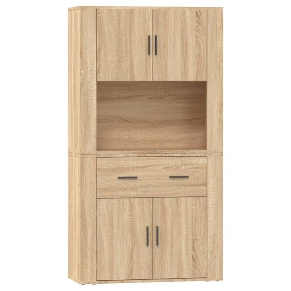 vidaXL Highboard Highboard Sonoma-Eiche Holzwerkstoff (1 günstig online kaufen