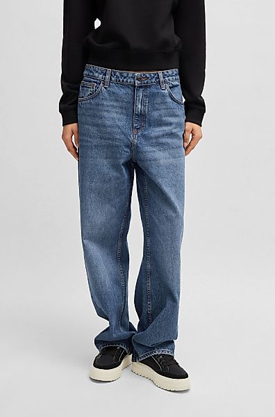 HUGO Blue 5-Pocket-Jeans "Leni", Relaxed Fit mit niedriger Leibhöhe günstig online kaufen
