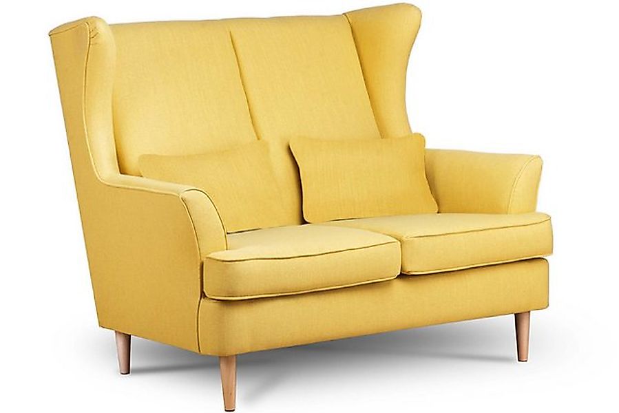 KONSIMO® 2-Sitzer STRALIS Sofa 2 Personen, zeitloses Design, hohe Füße, mit günstig online kaufen