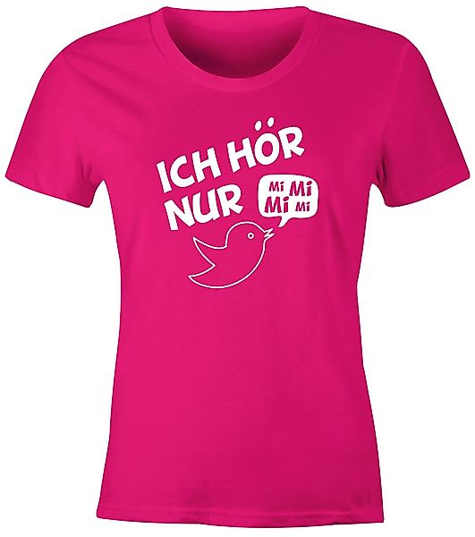 MoonWorks Print-Shirt Damen T-Shirt Ich hör günstig online kaufen