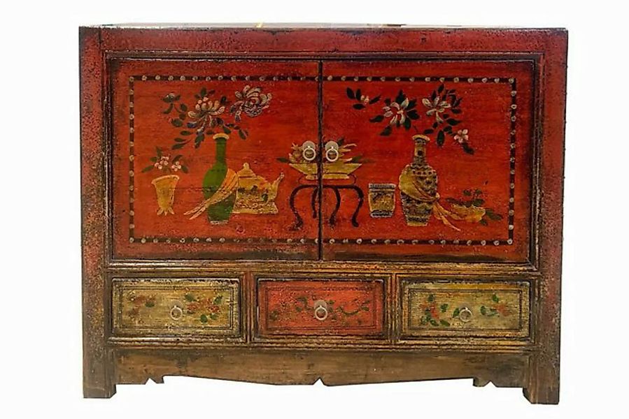 daslagerhaus living Bauernschrank Sideboard Shanxi rot 110 cm günstig online kaufen