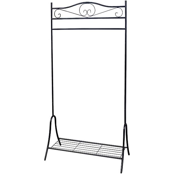 vidaXL Kleiderständer Kleiderständer Schwarz Stahl, (1 günstig online kaufen