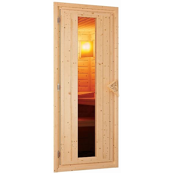 Karibu Türpaket Sauna Energiespartür Holz 38 + 40 mm günstig online kaufen