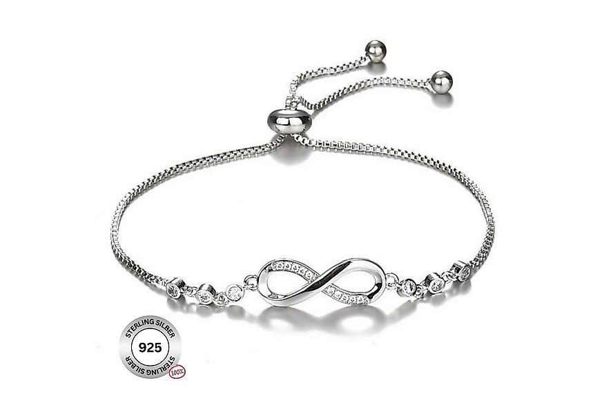 Felino Silberarmband Armband Infinity Damen Frauen Diamanten Unendlich Lieb günstig online kaufen