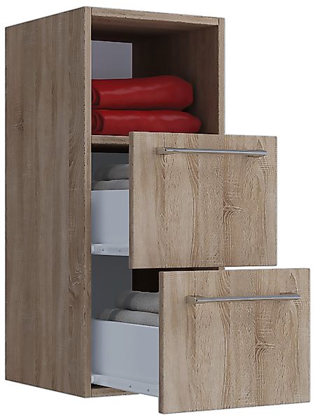 VCM Hochschrank "Holz Badmöbel Midischrank Badschrank Bad Badinos S", (1 St günstig online kaufen