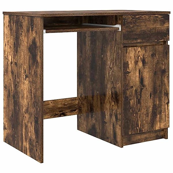 vidaXL Schreibtisch Räuchereiche 86x49x76 cm Holzwerkstoff 861827 günstig online kaufen
