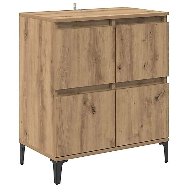 vidaXL Sideboard Artisan-Eiche 60 x 35 x 70 cm Verbundholz und Eisen 881267 günstig online kaufen