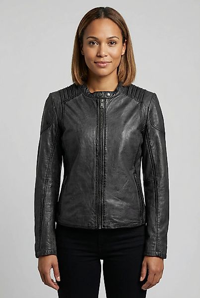 Mauritius Lederjacke "MWGionna" mit Bikerkragen günstig online kaufen