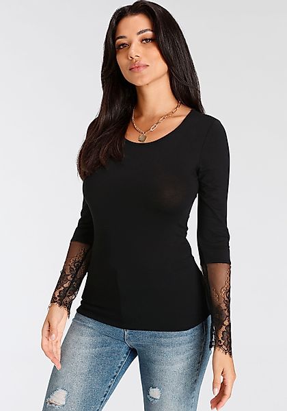 Melrose Langarmshirt taillierte Passform, aus Jersey günstig online kaufen