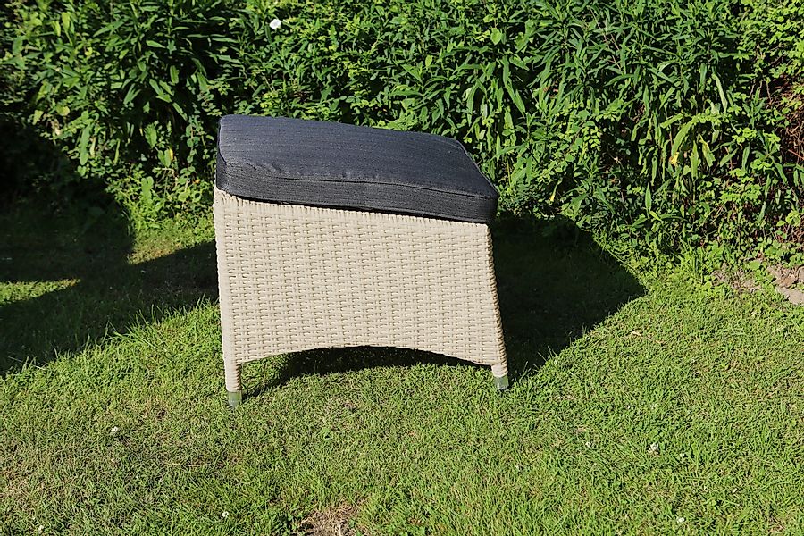 Destiny Fußhocker CARLOS, 55x50x48 cm, cremeweiß günstig online kaufen