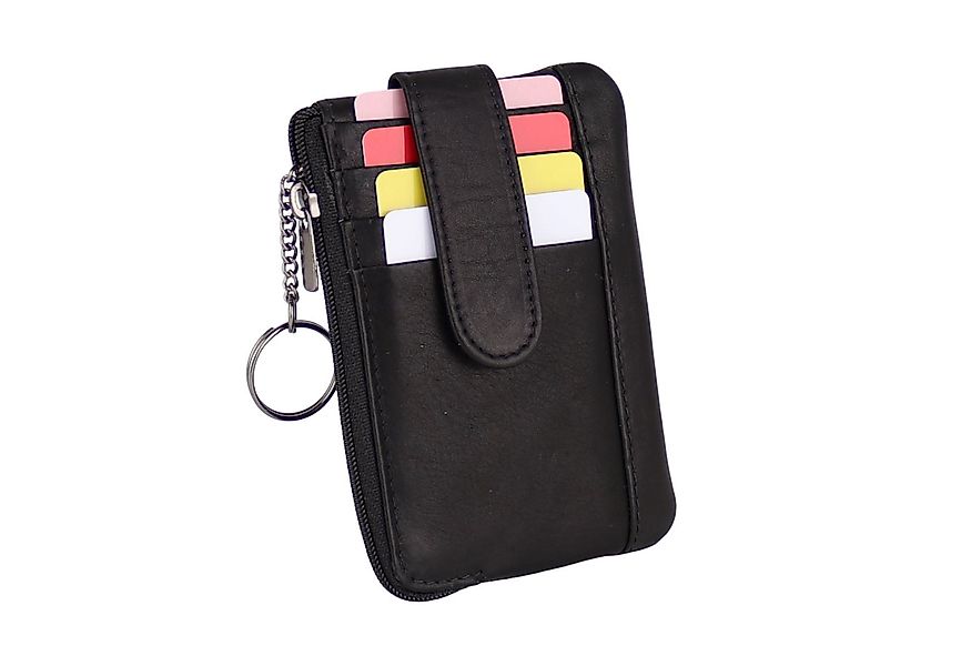MIRROSI Schlüsseltasche UNISEX Echtleder mit 1xMünzfach,4 Kartenfach (1 Hau günstig online kaufen