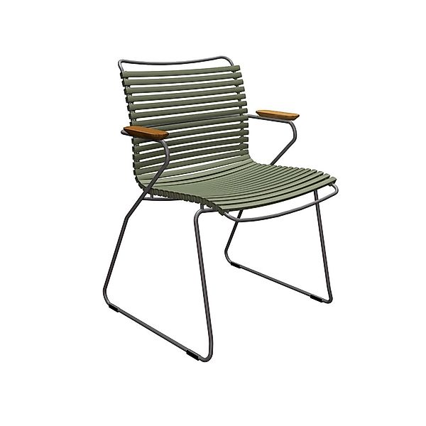 Click Gartenstuhl mit Armlehne olivgrün günstig online kaufen