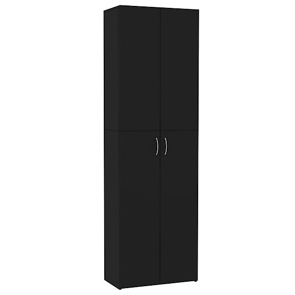 vidaXL Büroschrank Schwarz 60x32x190 cm Holzwerkstoff günstig online kaufen