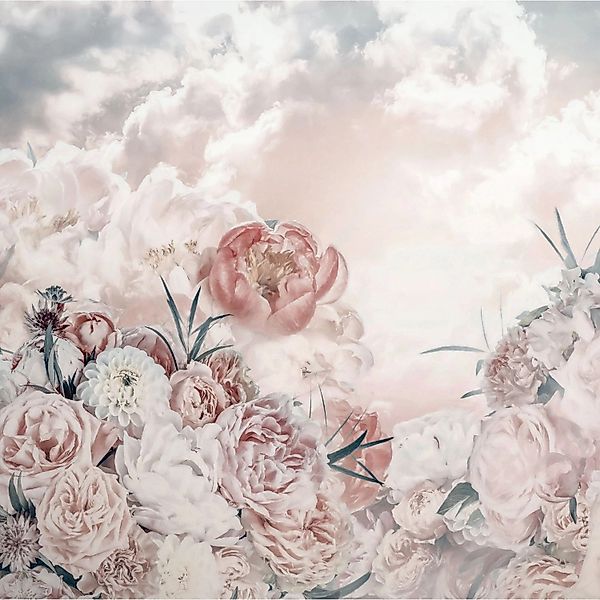 Komar Fototapete Blossom Clouds Rosa 250 x 250 cm 611196 günstig online kaufen